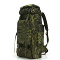 Hiking Backpack for Men 70L/100L Camping Backpack Military Rucksack Molle 3 Days Assault Pack for Climbing | Camping Backpack - color: 70l-greenmix