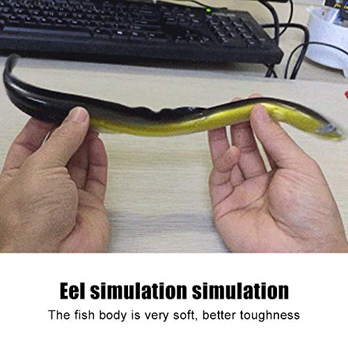 Dilwe Artificial EEL Bait, 1 Pc Big Soft EEL-Shaped Fishing Lure Bait for Freshwater Saltwater Fishing Fishing Supplies Bait