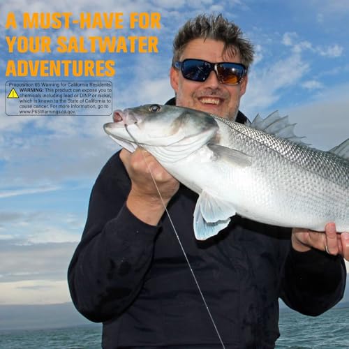 Dovesun Fishing Hooks Saltwater O'Shaughnessy Fishing Hooks 100/80/70/60/50pcs Stainless Steel Forged J Hooks Trolling Sea Bass Striper Cod Bluefish Striped Bass 1# 2# 4# 6# 1/0-8/0 - color: 6-0*60PCS