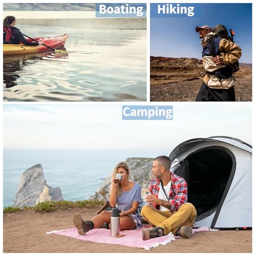 Waterproof Dry Bags 3 Pack (5L, 10L, 20L) - Lightweight Waterproof Storage Bags for Travel, Boating, Fishing, Rafting, Swimming, Camping & Outdoor Activities - Durable & Compact Design, Red - color: Red