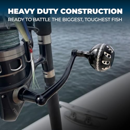 GOMEXUS Power Handle for Penn Pursuit III IV Spinning Reel Crank (Make Sure Your Reel's Size) - style: For Size 5000-6000