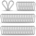 40PCS M4 Heavy Duty Carabiner Clip, 1.57Inch Snap Hook Quick Link Small Carabiner Clips,Spring Link Buckle for Fishing Camping Hammock Dog Leashes-110LBS Holding Capacity (Silver) - color: Silver, size: 40PCS-M4