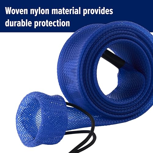Penn® Premium Fishing Rod Sleeve, 67 in., Lightweight and Extremely Durable Woven Nylon PET Fishing Rod Cover, Reinforced Tip, Easy-Close Drawstring