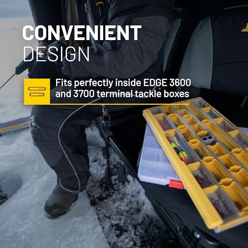 Plano Edge Terminal Small Hook Retainer Box, 3-Pack, Tackle Storage, Yellow, Includes Hook Retainer Tackle Trays, Customizable Fishing Terminal Tackle Organization - size: Small, style: Terminal Small Hook Retainer