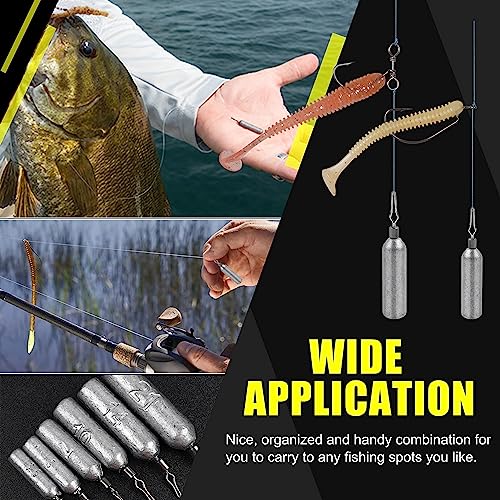 Drop Shot Weights Fishing Sinkers 25pcs Lead Drop Saltwater Fishing Weight Freshwater Drift Sinker Free Rig Fishing Weight Bass Rig Cylinder Removable Catfishing - size: Size3 (1/4oz.) 25 pcs