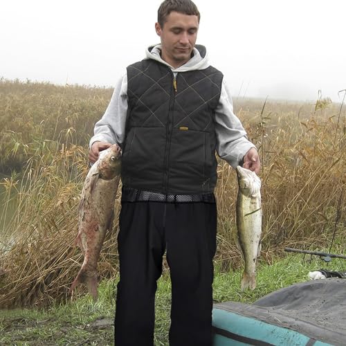 Fishing Waders for Men Women, Nylon/PVC Waterproof Bootfoot Waders, Waist Wader Pants Fishing Waders with Boots