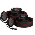 RUNCL Fishing Rod Sleeves & Reel Bags, Spinning/Casting Rod Socks & Spinning/Baitcasting Reel Covers - Protection Solution, Space Saver, Perfect Storage - Fishing Pole Sleeves & Reel Pouch (2 Pack) - color: Spinning Rod Sleeves*2pcs,(Red & Black)