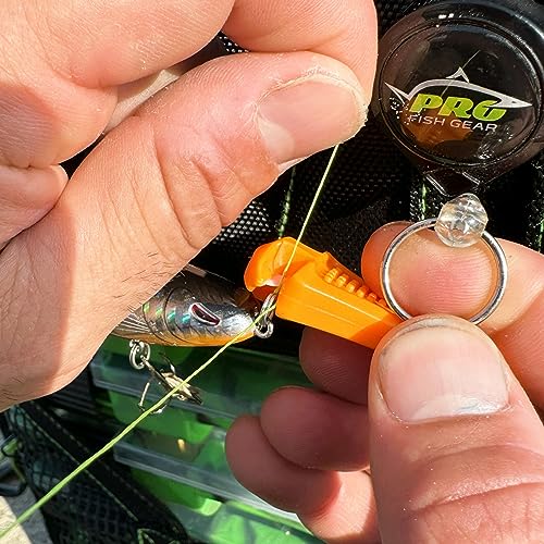 LINE CUTTERZ Patented Ceramic Blade Zipper Pull Quick Braided Fishing Line Cutter - Fishing Equipment - Upgrade Your Fishing Gear Now - color: Blaze Orange