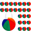 Shihanee 24 Pcs Beach Ball Party Favor Bags Pool Themed Goody Candy Bags Summer Treat Handbags Beach Non Woven Gift Handbags for Summer Pool Birthday Party Supplies - style: Beach Ball