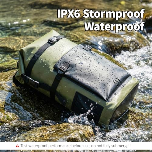 Waterproof Dry Bag,Heavy Duty Hiking Backpack Roll-Top Closure Bag for Kayaking, Hiking, Camping, Boating- Men/Women ﻿ - color: green