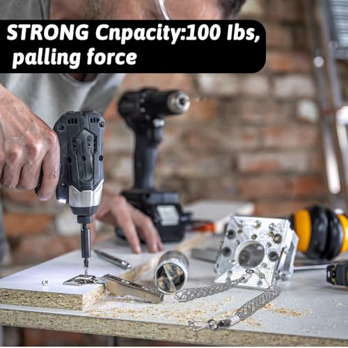 2 Pcs 1/2 Inch Wire Pulling Grip Mesh Cable Pulls Cable Pulling Grip Sock Metal Cable Puller Socks Wire Pulling Tools Wire Grip Flexible Snap for Electrical Pulling Grips Light and Heavy Cables