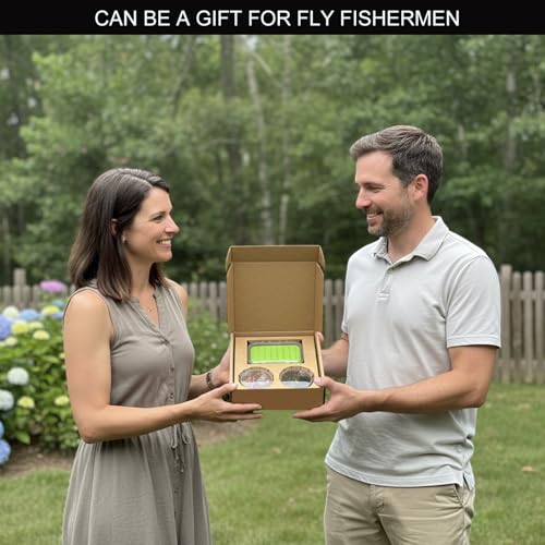 Fly Fishing Flies Assortment Kit, 42 Pieces of Dry, Wet, Nymphs, Streamers, Wooly Buggers, Terrestrials, for Trout Bass Salmon Steelhead, with Silicone Fly Box, Fly Fishermen Gift