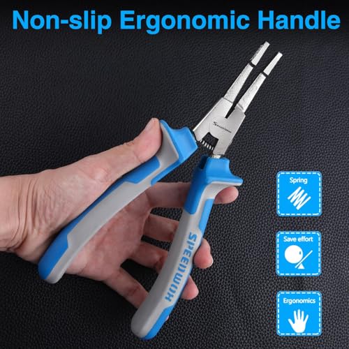 SPEEDWOX 8" Special Lock Ring Pliers Straight Jaw Pliers Tips C-Clip Plyers Retaining Ring Plier Snap Rings Plier Angle Tip Circlip Plyers For Rings Remover Automatic Transmissions Transfer Case - style: 8" Straight Jaw