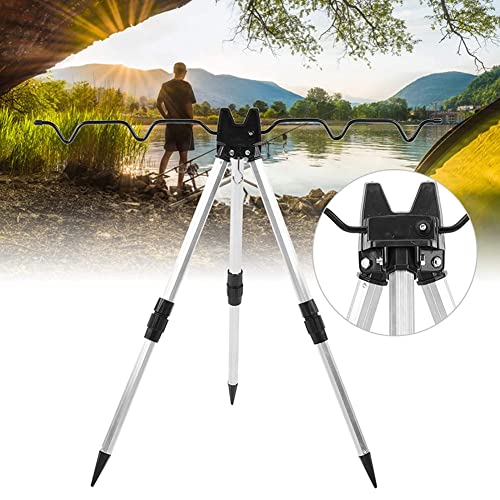 Fishing Rod Tripod Stand Fishing Rod Holder Aluminum Alloy Telescopic Legs