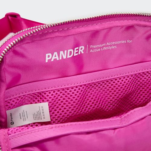 Pander Everywhere Belt Bag for Women, 5 Zipper Pockets Nylon Crossbody Fanny Pack Purse (Grape Purple) - color: Grape Purple