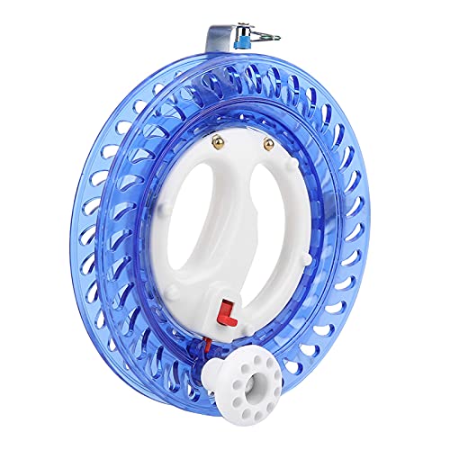 Dilwe Fishing Line Reel, ABS Multifunction Sea Fishing Wheel Hand Wire Wrapping Fly Line Fishing Reel Accessory - color: Blue
