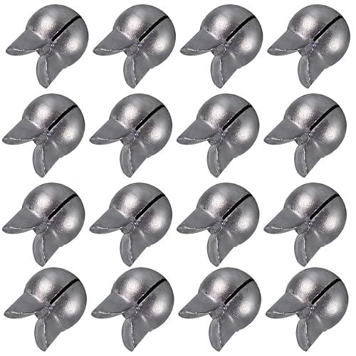 100PCS Split Shot Fishing Weights Round Removable Fishing Sinkers for Fly Bass Fishing Casting 4 Sizes - color: Grey, size: 4g 50pcs