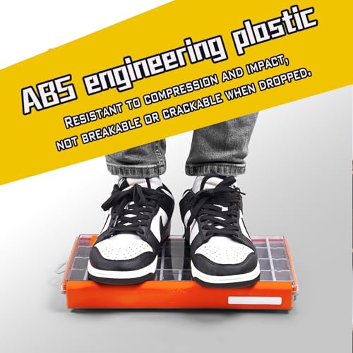 Deluxe Fishing Tackle Box, Waterproof 3600 and 3700 Tackle Trays, Organizer with Removable Dividers, Sealed Lure Box and Terminal Tackle Storage (2, 3600 Yellow) - color: 3600 Yellow 2 packs