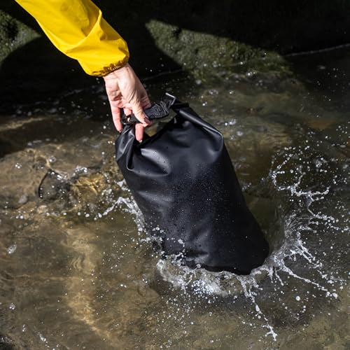 Ho Stevie! Heavy Duty Waterproof Dry Bag - Keeps Your Stuff Dry, on Surf Trips, Camping, or Any Adventure (Black, 20L) - size: 20L