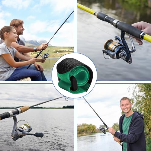 20Pcs Fishing Rod Belt Straps & Tackle Ties,Fishing Rod Holder Strap Angler's Accessory for Organizing and Protecting Fishing Rods Fit for Casting/Spinning/Fly Rods