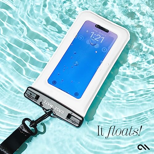 Case-Mate 2 Pack IP68 Waterproof Phone Pouch - Sand Dollar | Touchscreen Floating Waterproof Phone Case with Crossbody Lanyard - Fits All Phones - Beach Cruise Ship Travel Essentials - color: Sand Dollar - 2 Pack