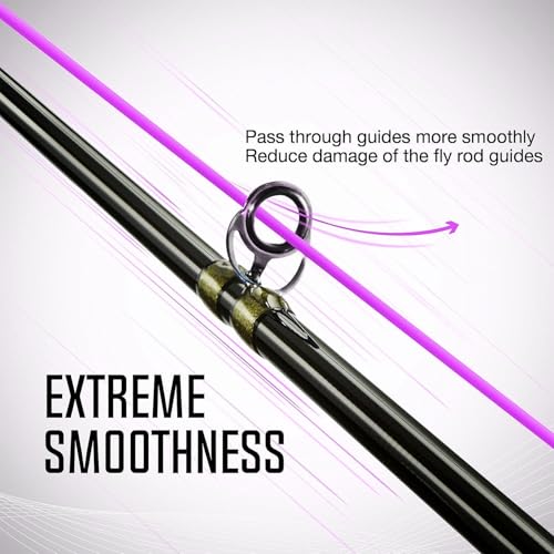 Aventik ProWeight WF Floating Fly Fishing Line Welded Loops Weight Forward Freshwater Trout Fly Line Kit WF 3 4 5 6 7 8 Low Stretch Slick Coating Accurate Casting - color: Purple, size: 7F