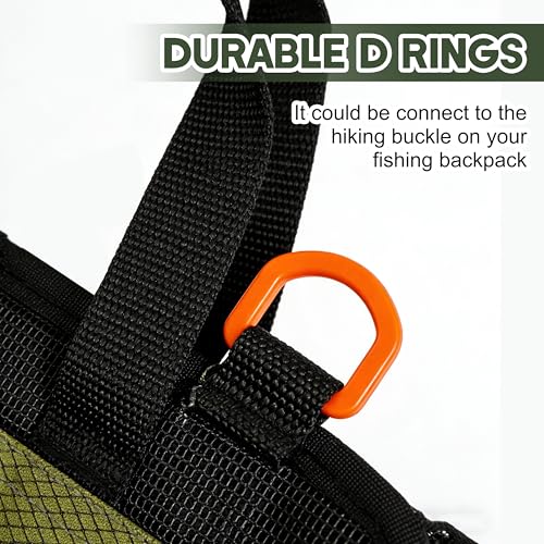 SILANON Fishing Lure Bag, Roll Up Bait Bag Organizer 6 Pockets PVC Protective Fishing Lure Wraps Covers Durable Waterproof Fishing Tackle Storage Bag Wraps for Soft Plastic Trolling Lure Tackle Box - size: Medium