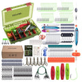 Goture Catfish Rig Making Kit,274pcs/300pcs Catfishing Tackle with Luminous Fishing Hook Swivel Sinker Weights Rattle Float Bobber Stoppers,Catfish Rigs Accessories with 3600 Tackle Box,Gifts for Men - color: A2:300pcs Catfish Tackle Kit