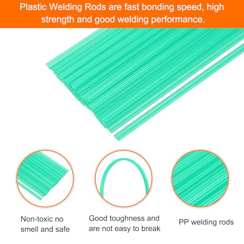 MECCANIXITY 20pcs 10 Inch Plastic Welding Rods PP Welding Strips Welder Rods for Car Bumper, Kayak Repair, Plastic Welder, Green - color: Green, size: 10 Inch