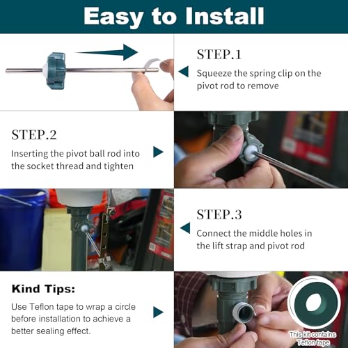 Lavatory Pop Up Center Piece Assembly,Pop Up Drain Repair Kit,Fits Most Popular Brands，Replacement for PS2673,PS469 and PSB327,Replacement Bathroom Sink Pivot Rod,18MM Ball, Chrome（3PCS） - size: 18MM Ball Kit 3 Set