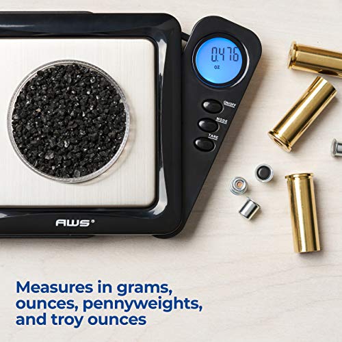 American Weigh Scales 100g x 0.01g Digital Pocket Weight Scale | High Precision Digital Gram Scale 0.01g Accuracy Pocket Scales LCD Display Grams Ounces, Powder, Ideal for Kitchen Lab Jeweller Coins - color: Black, size: 100g x 0.01g