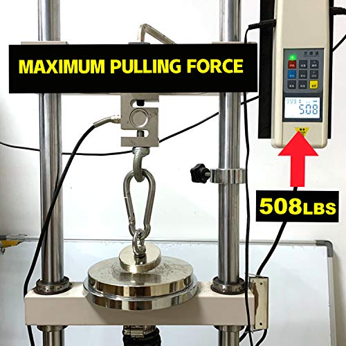 DIYMAG Super Strong Neodymium Fishing Magnets, 500 LBS(227 KG) Pulling Force Rare Earth Magnet with Countersunk Hole Eyebolt Diameter 2.36 in(60mm) for Retrieving in River and Magnetic Fishing - size: 60mm