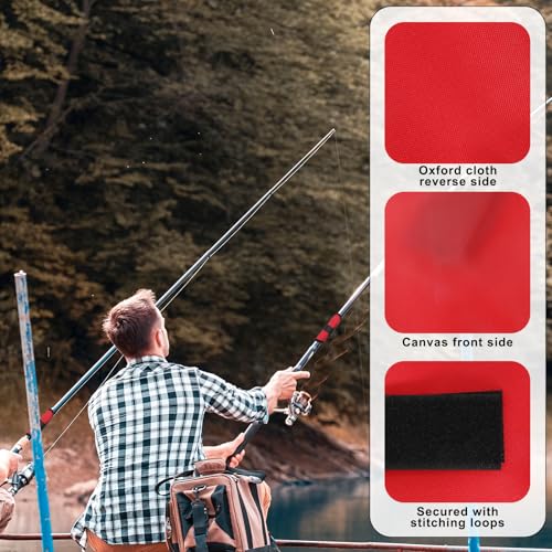 6 Pcs Lure Wrap, Fishing Hook Covers Bait Storage Lure Protector Wrap Fishing Hook Cover Protector Guard to Keep Fishermen Safe for Rod (Red)