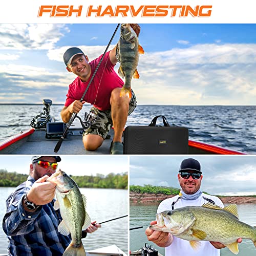 PLUSINNO Fishing Rod, Telescopic Fishing Rod and Reel Combo, Collapsible Travel Fishing Pole Rod Starter Kit, Carbon Fiber Fishing Rods and 12 +1 Bearings Stainless Steel, Fishing Gifts for Men Adults - color: Full Kit with Carrier Case, size: 2.4m 7.87ft