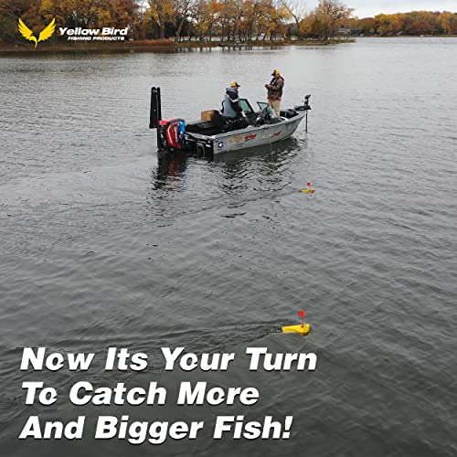 Yellow Bird Planer Board for Fishing - Available in 4 Sizes - style: 10 Inch - (1) Right
