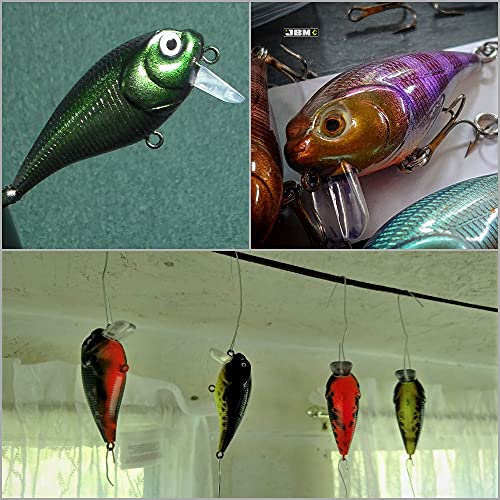 Blank Unpainted Minnow Crankbait Topwater Lipless Jerkbait Fishing Lures - color: UPC655