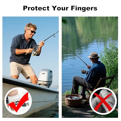 Breakaway Cannon Casting Trigger Bait Launcher Surf Fishing Cast Aid for Beach Rods and Poles Spinning Reel Surf Gear Accessories Finger Protector Extender