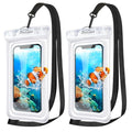 ProCase 2 Pack Floating Waterproof Phone Pouch IPX8, Universal Dry Bag Fits iPhone 17/16/15/14/13 Series, Galaxy S24/S23/S22, Pixel 8/7 (Up to 7”), Touchscreen, Underwater & Snow Protection -Clear - color: Clear
