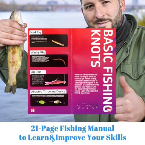 FONMANG Fishing Lures - Tackle Box with Tackle Included, Fishing Kit with VIBs, Frogs, Minnows, Soft Baits, Hooks & Weights Accessories, Freshwater Lure Kit for Bass Walleye Trout - color: F4-153pcs Fishing Lure Kit
