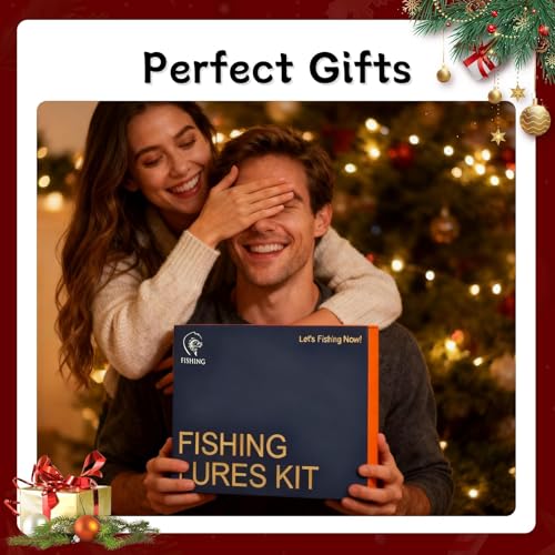 41 Pcs Fishing Lures Kit for Bass Trout & Pike | All-in-One Fishing Gear Gift Set | Premium Fishing Tackle Box for Beginners, Dad, Men (Freshwater & Saltwater) - style: Business Style
