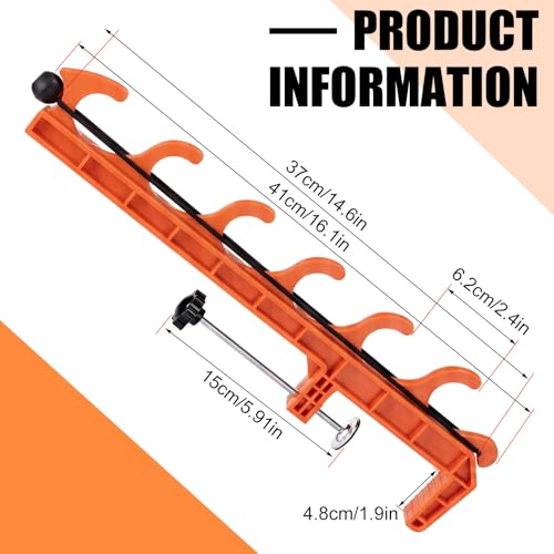2 Sets Truck Bed Fishing Rod Holder, Fishing Pole Rack for Truck Holds 4 Rods, Fits 2.36" Thick Rails, Easy Install Kayak & Fly Rod Storage Stand - color: Orange, style: 6 Holes