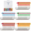 Crappie Jig Heads Kit, 75 Pieces Fishing Jig Head Hooks for Fishing Crappie Bass Trout Walleye 1/8oz 1/16oz 1/32oz - color: Fishing Jigs 75Pcs-1/16