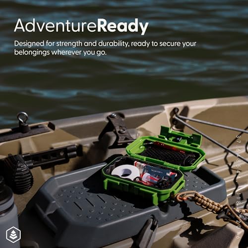 Evergreen 52 Waterproof Dry Box Protective Case - Travel Safe/Mil Spec/USA Made - for Cameras, Camping, Fishing, Hiking, Traveling, Water Sports, Knives, Survival (Black) - color: Black