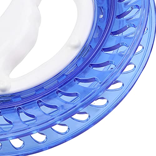 Dilwe Fishing Line Reel, ABS Multifunction Sea Fishing Wheel Hand Wire Wrapping Fly Line Fishing Reel Accessory - color: Blue