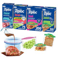 Ziploc 635 Count Food Storage and Sandwich Bags Variety Pack - color: Clear, size: XXL