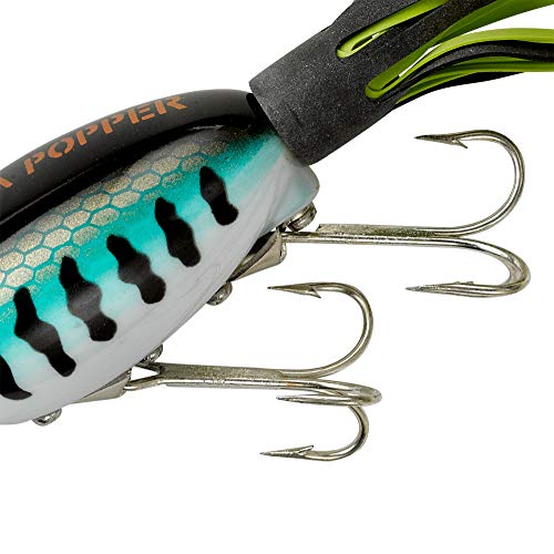 Arbogast Hula Popper Topwater Bass Fishing Lure - color: Bass, size: 1 1/4 in, 3/16 oz