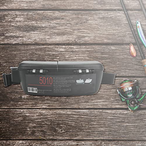 Fishing Tackle Box, Portable Fishing Lures Box Waist Pack Adjustable Belt Fishing Tackle Storage Kit for Lures Baits Hook