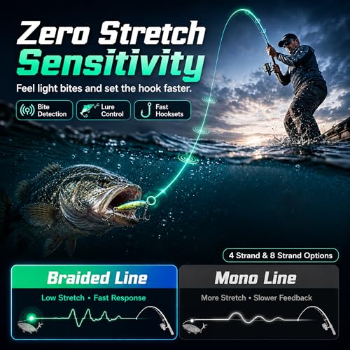 Thinner Braided Fishing Line, Ultra-Strong Abrasion Resistant Zero Stretch Braided Line, 4&8 Strand - color: Gray, size: X4-20lb-1093yds-0.18mm