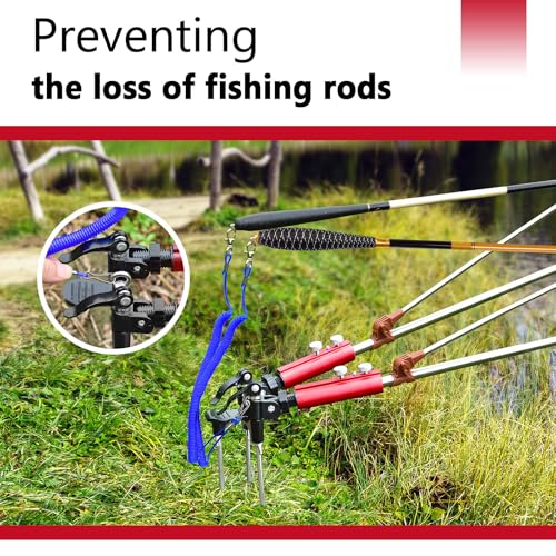 2 Pack Fishing Rod Holders for Bank Fishing, Multifunctional Stainless Steel Fishing Pole Holders for Ground, 360 ° Adjustable & Detachable Easy to Carry, Gift for Men Father’s Day, Birthday Day - style: Away