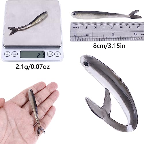 Paddle Tail Swimbaits,Soft Plastic Fishing Lures Swim Baits for Bass Fishing,30/50pcs with Box,Soft Plastic Swimbaits for Bass Trout Crappie Lures Kit for Saltwater Freshwater - color: E:3.15in/0.07oz-30pcs